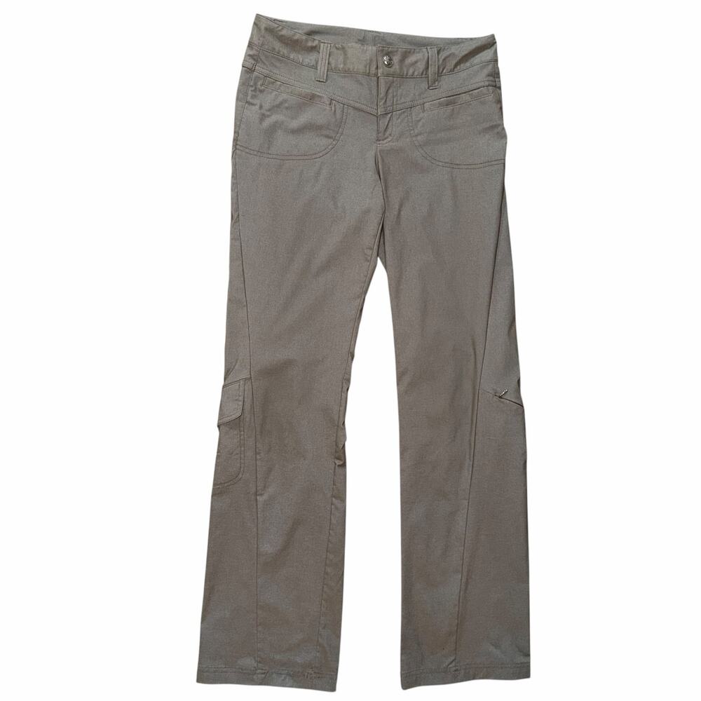 Athleta Heathered Low Rise Dipper Utility Cargo Pants Falcon Heather 4 - Picture 2 of 12